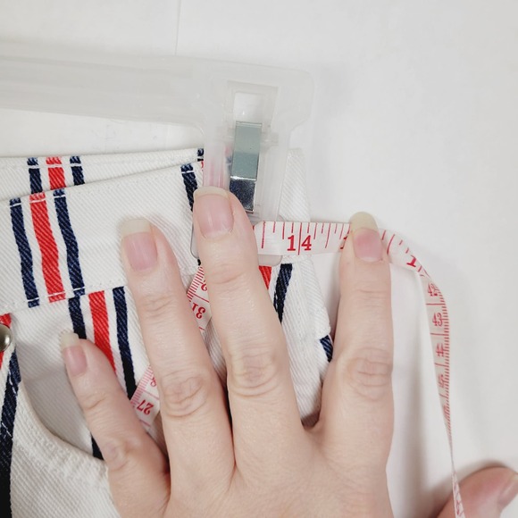 Reformation Roper Granada red white and blue striped jeans - Picture 9 of 10